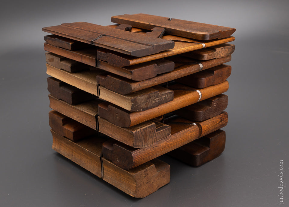 Complete Working Set of 18 Hollows & Rounds Molding Planes 2-18 EVENS - 104405