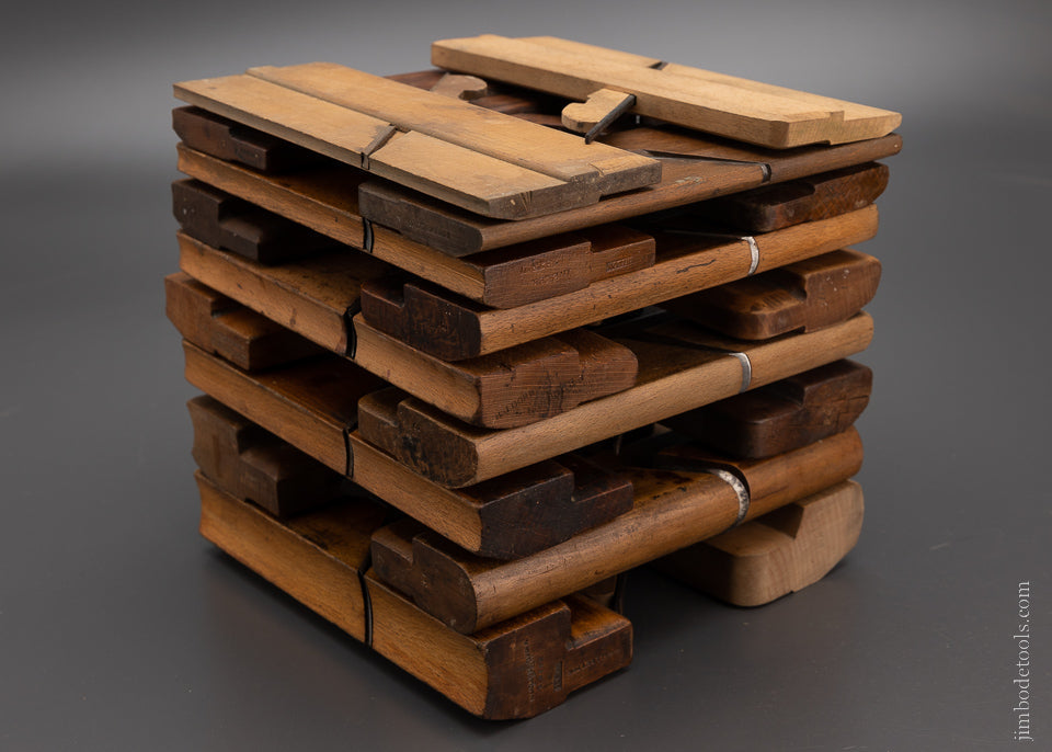 Complete Working Set of 18 Hollows & Rounds Molding Planes 2-18 EVENS - 104406