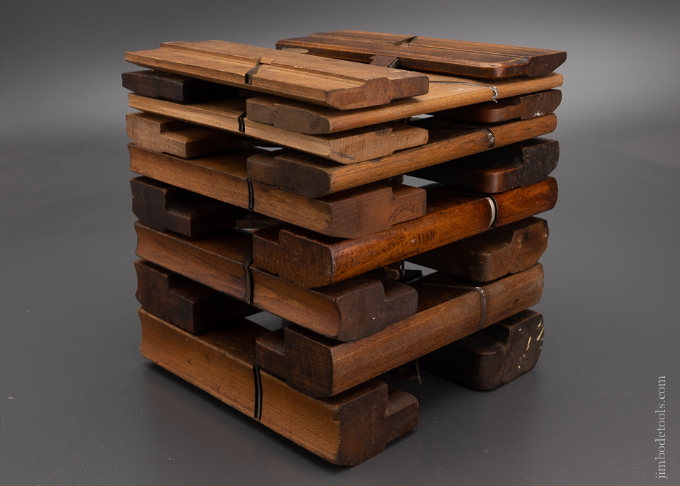 Complete Working Set of 18 Hollows & Rounds Molding Planes 2-18 EVENS - 104407