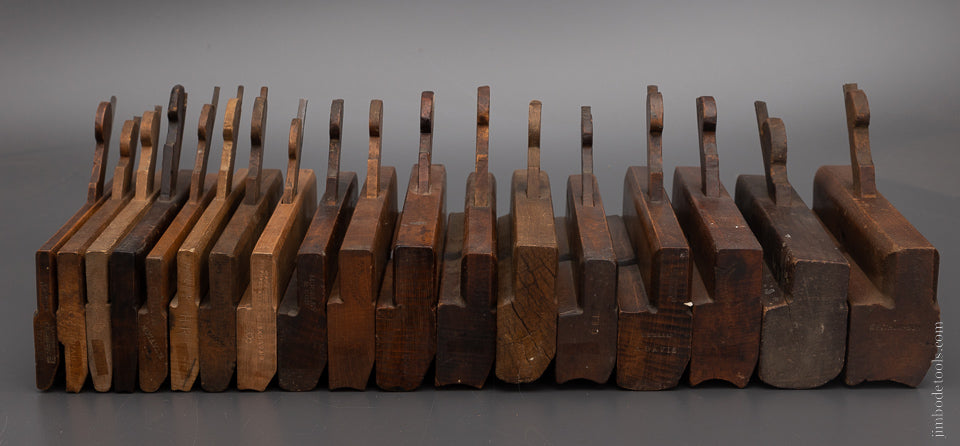 Complete Working Set of 18 Hollows & Rounds Molding Planes 2-18 EVENS - 104407
