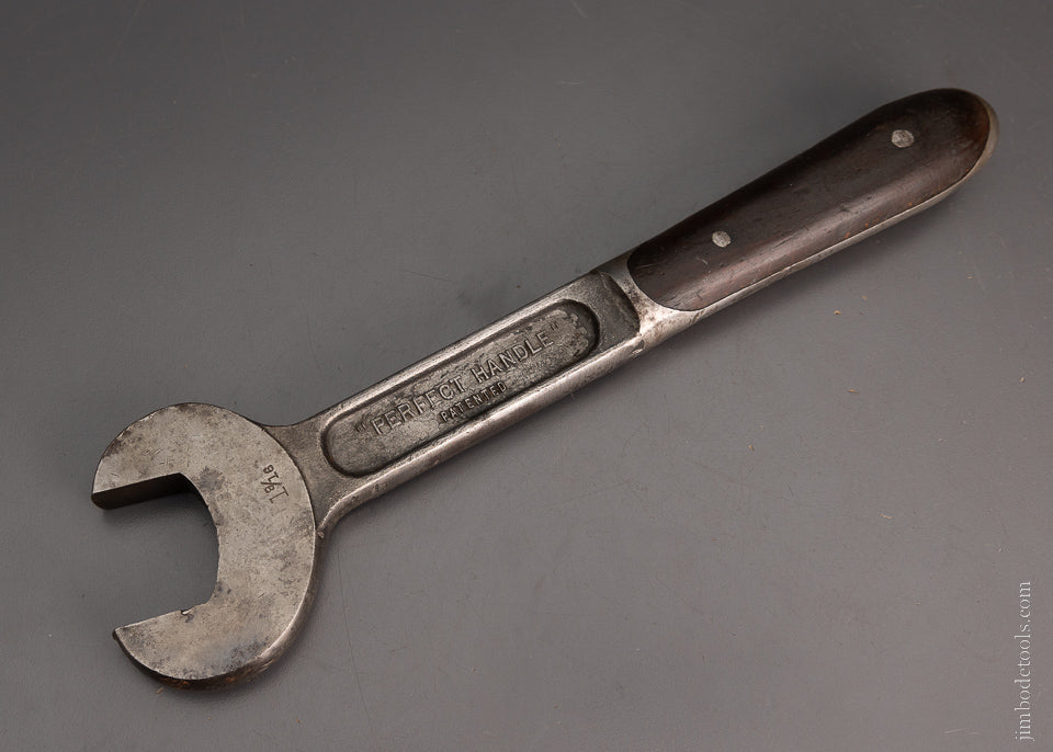 Rare Heavy Duty Smith Perfect Handle Open End Wrench 1 9/16 Inch Fine - 104440