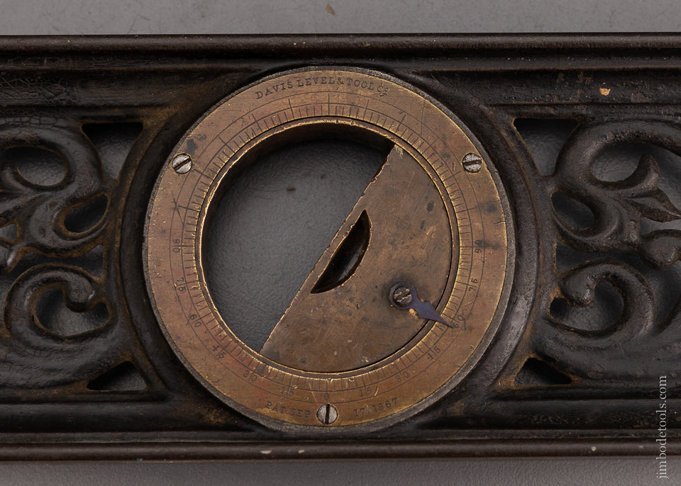 Fine Ornate Inclinometer Level by LL DAVIS 24 Inch - 104487