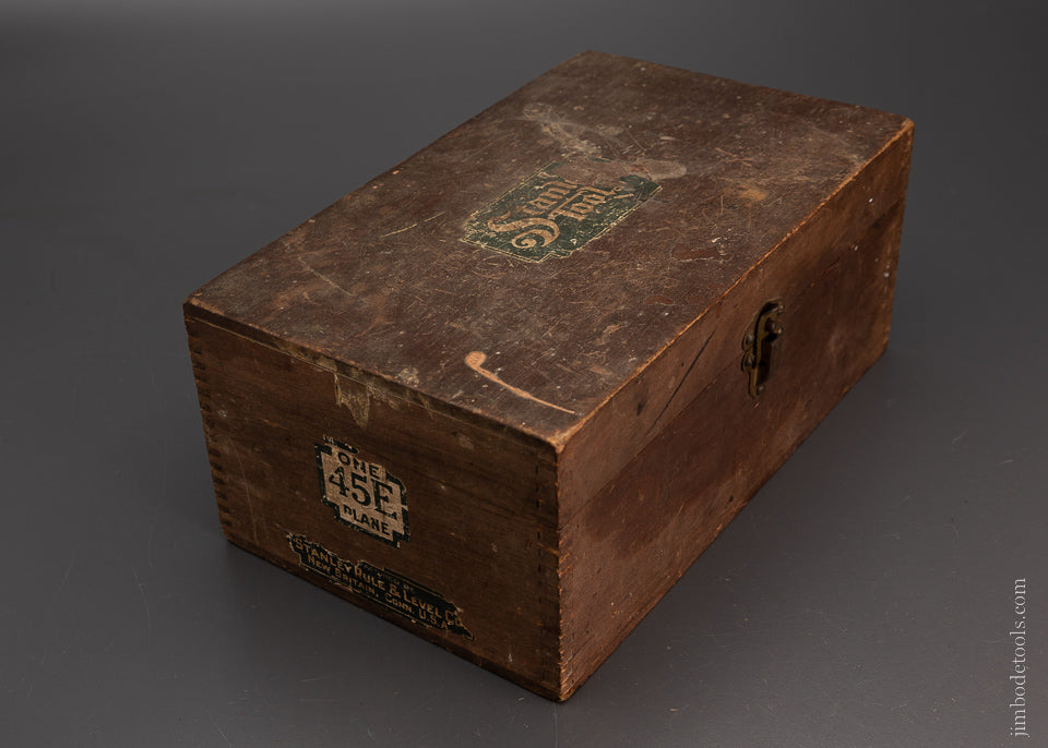 100% Complete STANLEY No. 45E Combination Plow Plane in Box SWEETHEART Skate (1920’s) - 104502