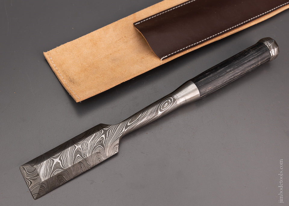Massive 1 1/2 Inch Japanese Style Damascus Heavy Framing Chisel - 104527