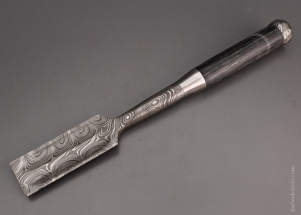 Massive 1 1/2 Inch Japanese Style Damascus Heavy Framing Chisel - 104527