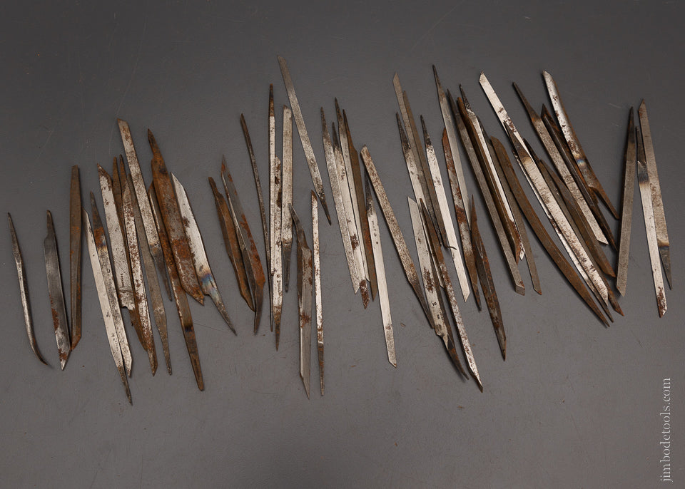 Silver Gravers 54 Gravers Assorted Makers - 104549 – Jim Bode Tools