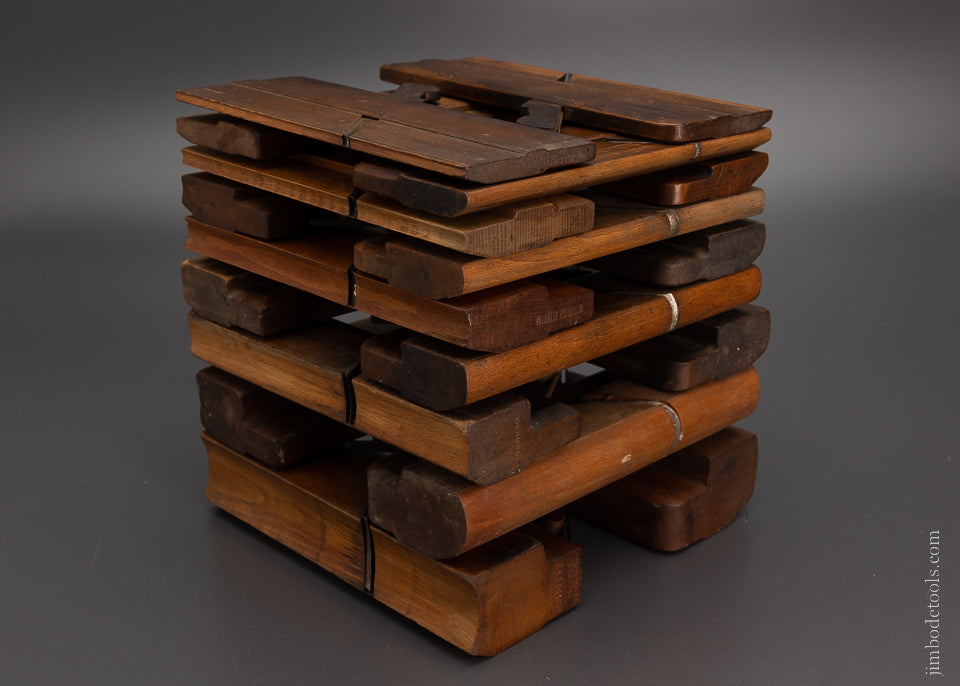 Complete Working Set of 18 Hollows & Rounds Molding Planes 2-18 EVENS - 104553