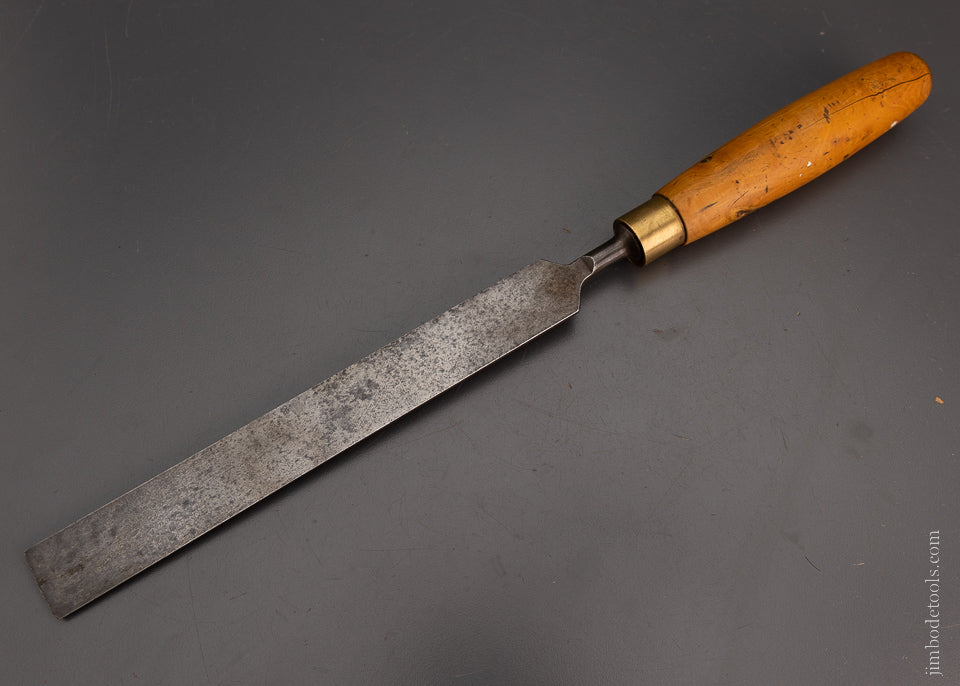 1 x 14 3/4 Inch Long Thin Boxwood Handle Paring Chisel MARPLES - 104576