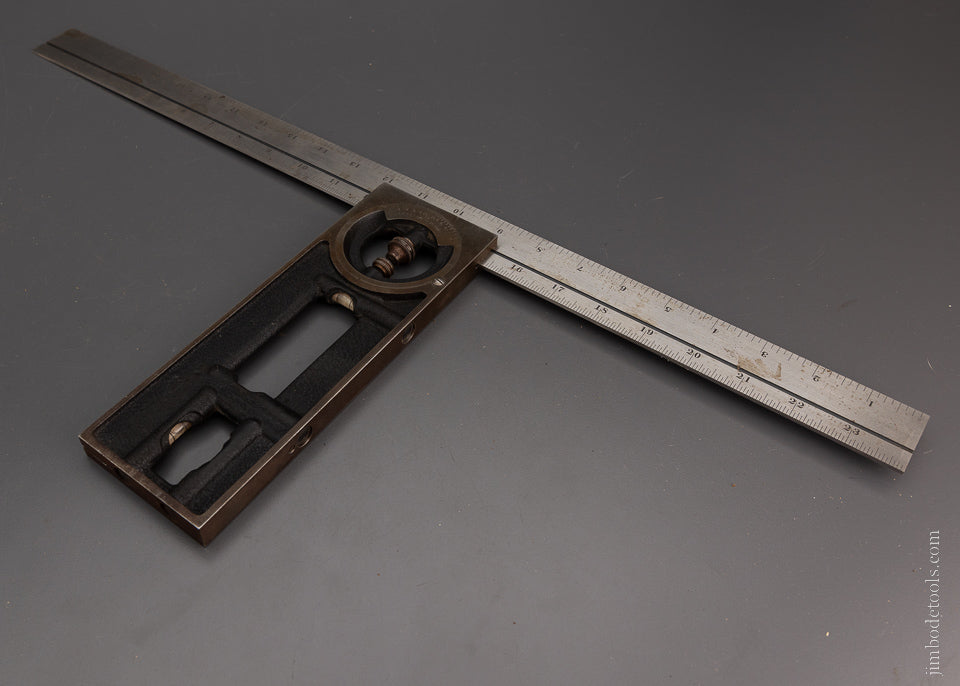 Near Mint STARRETT No. 439 Builder’s Square & Protractor - 104587