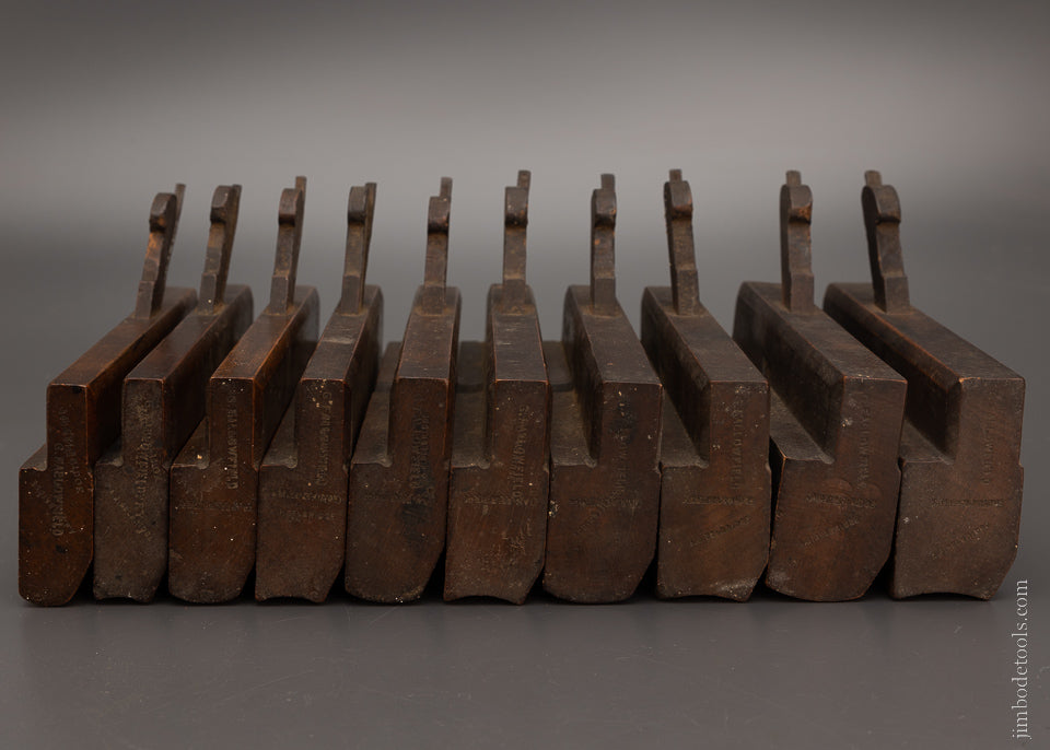 Fine Set of Skewed Hollow & Round Moulding Planes Excellent Users - 104591