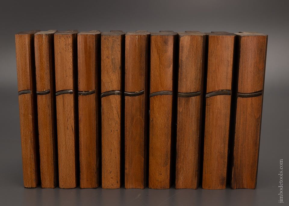 Fine Set of Skewed Hollow & Round Moulding Planes Excellent Users - 104591