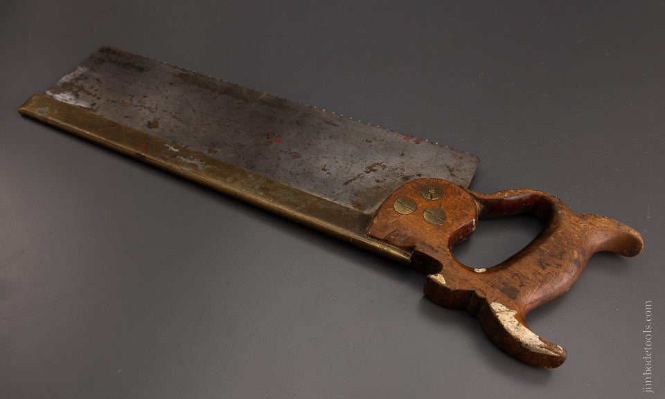 Early SORBY Brass Back 14 Inch Carcass Saw - 104600