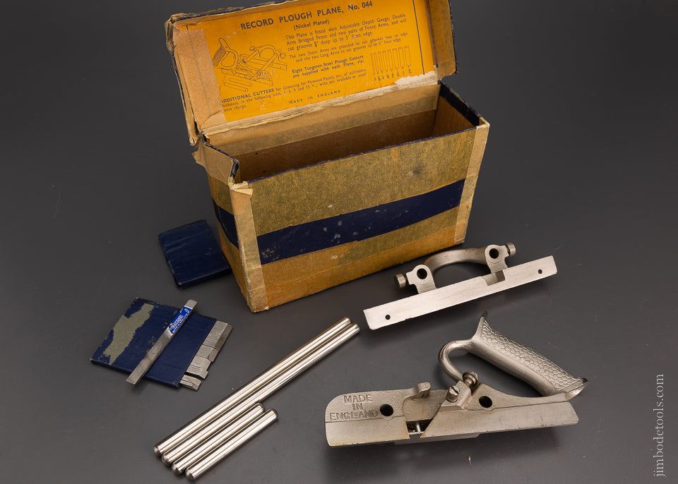 RECORD No. 044 Plow Plane Near Mint in Box 100% Complete - 104612