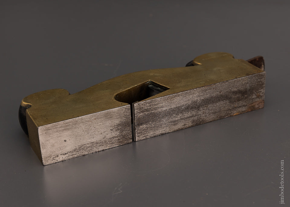 Pretty Ebony & Gunmetal English Infill Shoulder Plane - 104636
