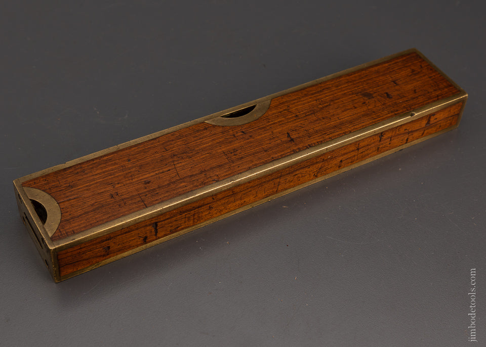 Fine Brass Bound Rosewood Level by STRATTON BROS. 10 Inch - 104669