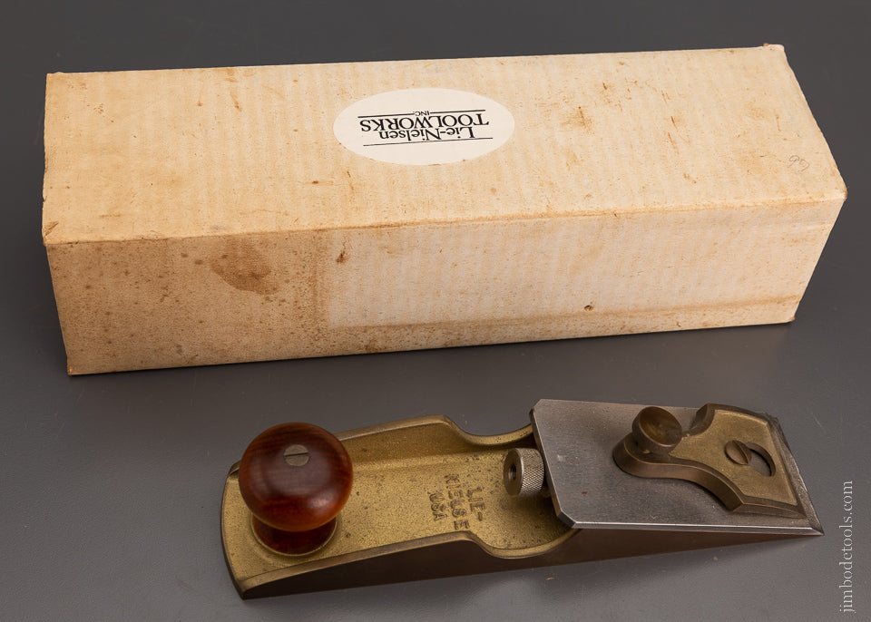 Rare & Discontinued LIE NIELSEN No. 97 Large Bronze Chisel Plane Near Mint in Original Box - 104690