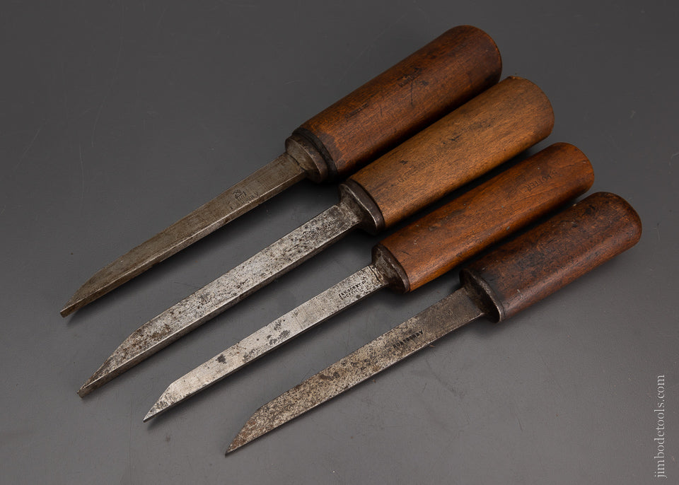 Set of 4 Pig Sticker Mortise Chisels by SORBY - 104705