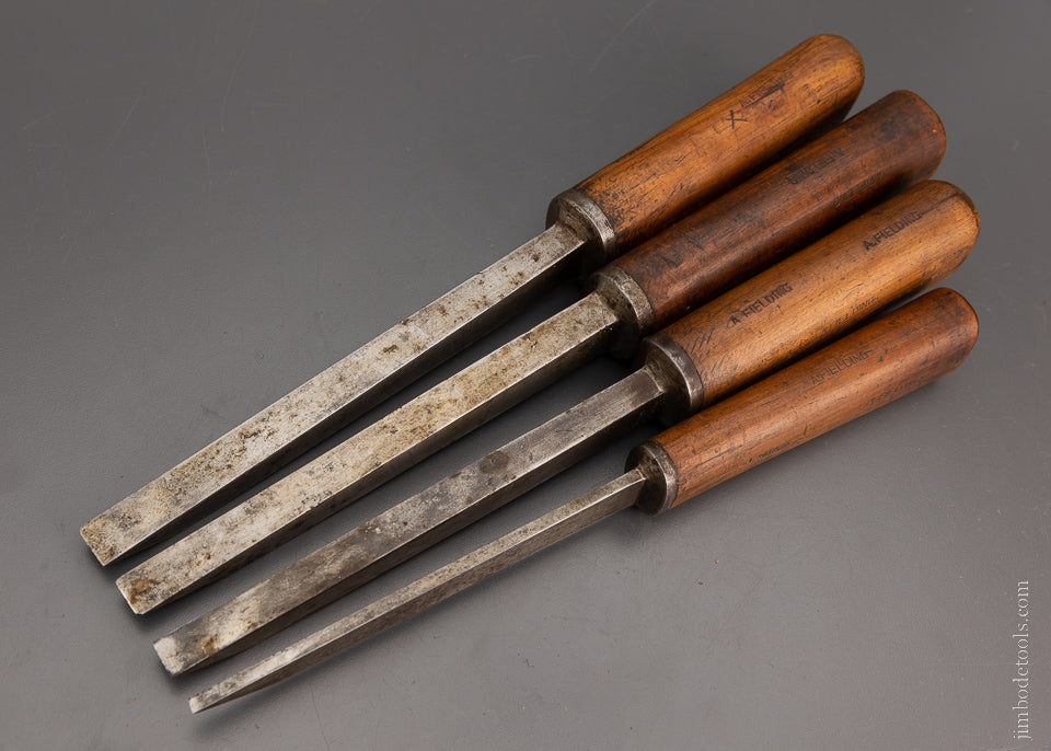 Set of 4 JAMES HOWARTH Pig Sticker Mortise Chisels - 104710