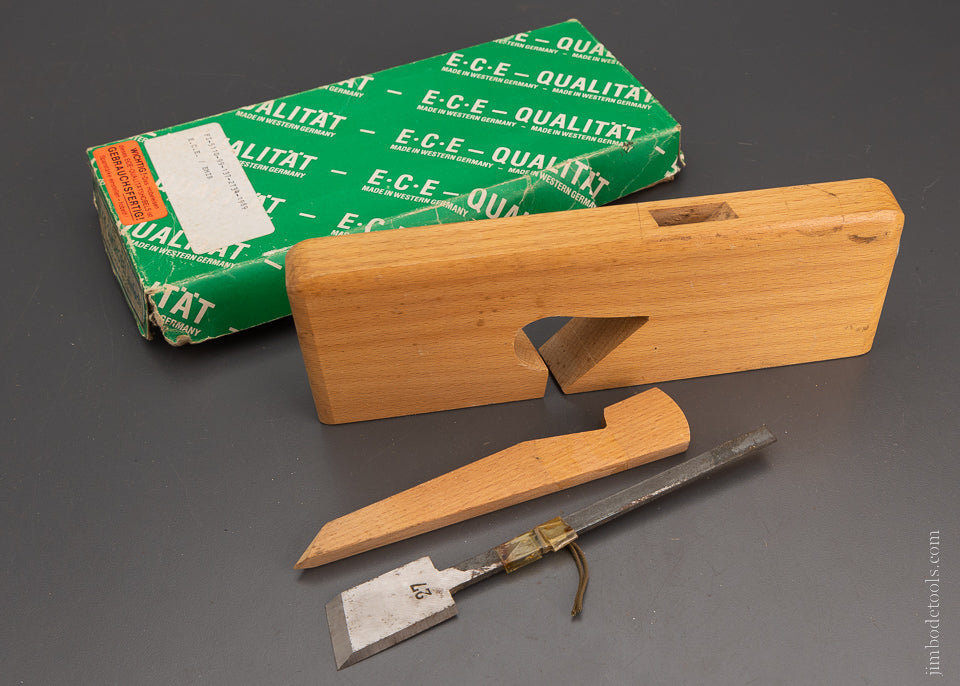 ECE 1 Inch SKEW Rabbet Plane Mint in Box - 104732