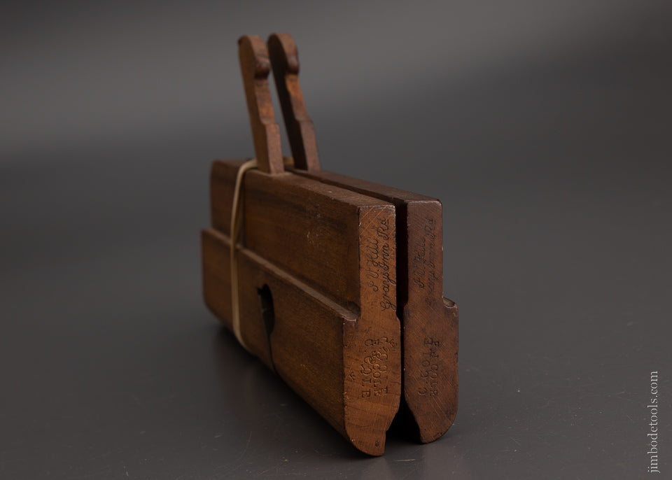Fine Pair of Side Round Moulding Planes by J.V. HILL 1834-1905 - 104738