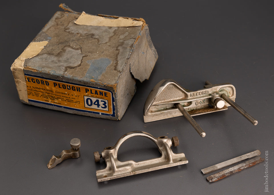 100% Complete RECORD No. 043 Plough Plane in Original Box - 104743