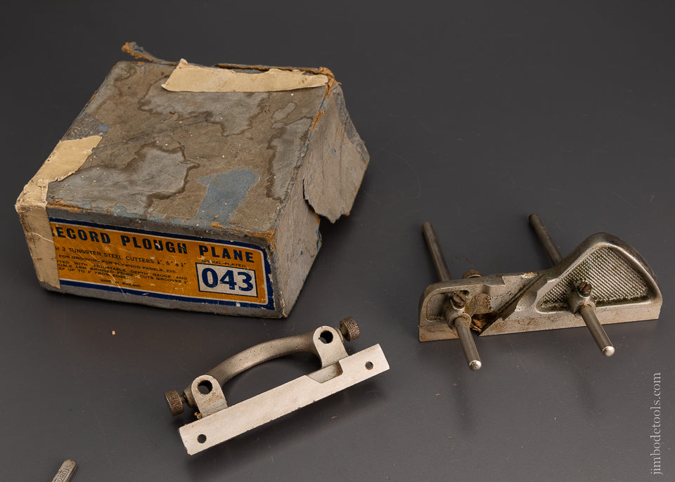 100% Complete RECORD No. 043 Plough Plane in Original Box - 104743