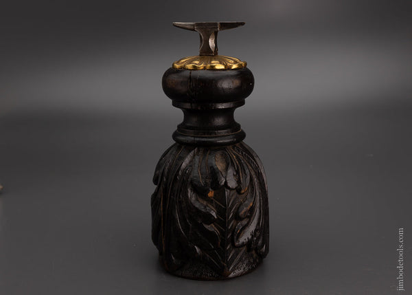 Spectacular Jeweler’s Anvil on Ornately Carved Stump - 104759
