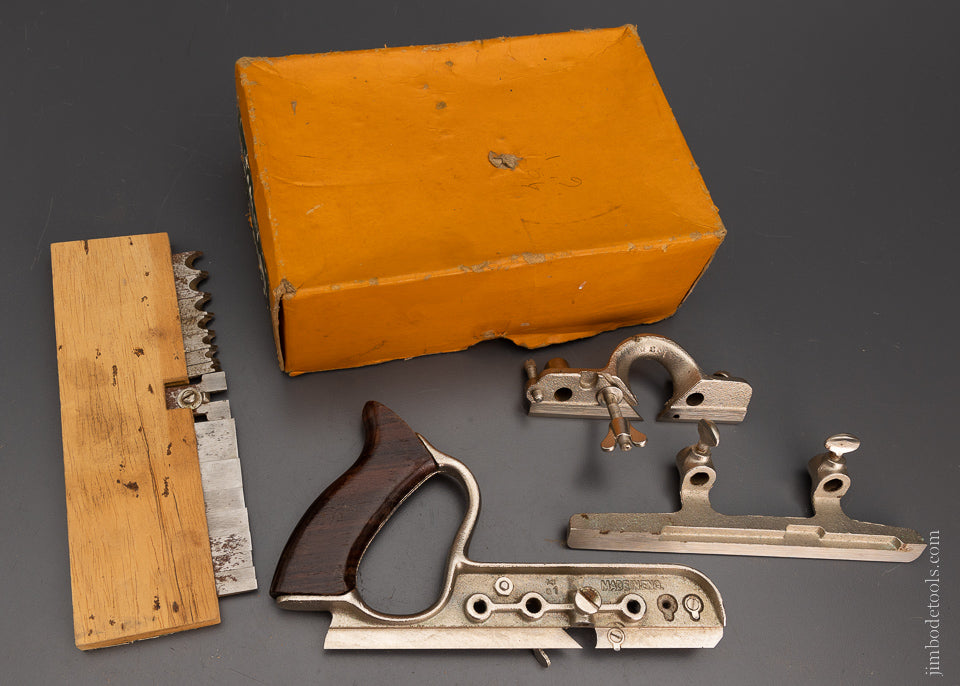 STANLEY No. 50 Combination Plow Plane Near Mint in Box 100% Complete - 104766