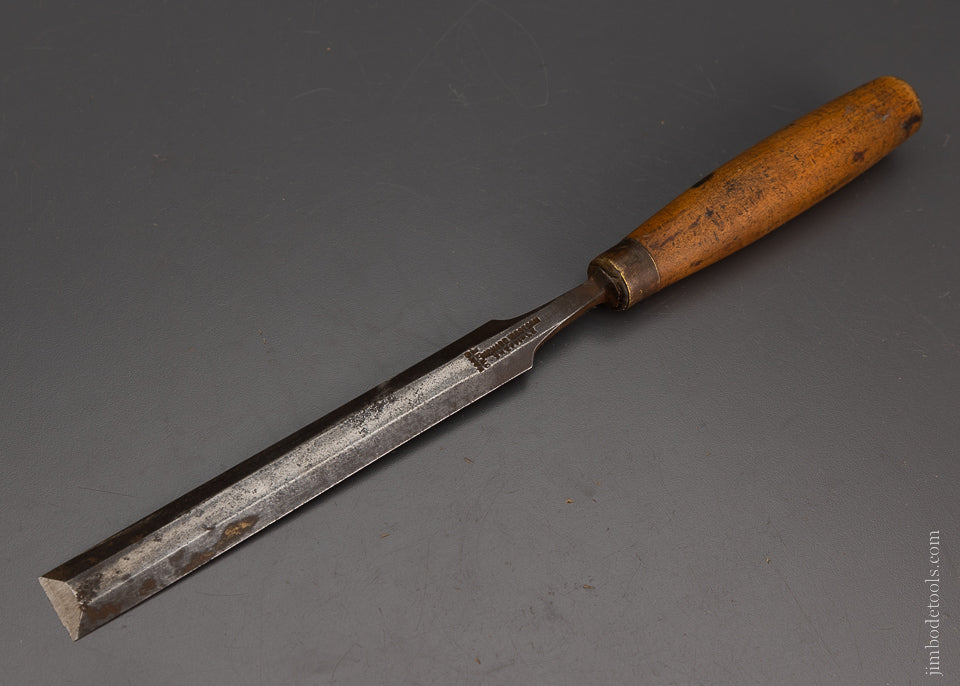 7/8 x 13 1/2 Inch Long Thin Boxwood Handle Paring Chisel IBBOTSON - 104769