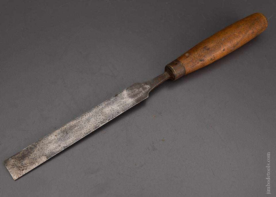 7/8 x 13 1/2 Inch Long Thin Boxwood Handle Paring Chisel IBBOTSON - 104769