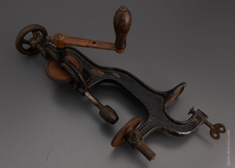 Hand crank top drill press
