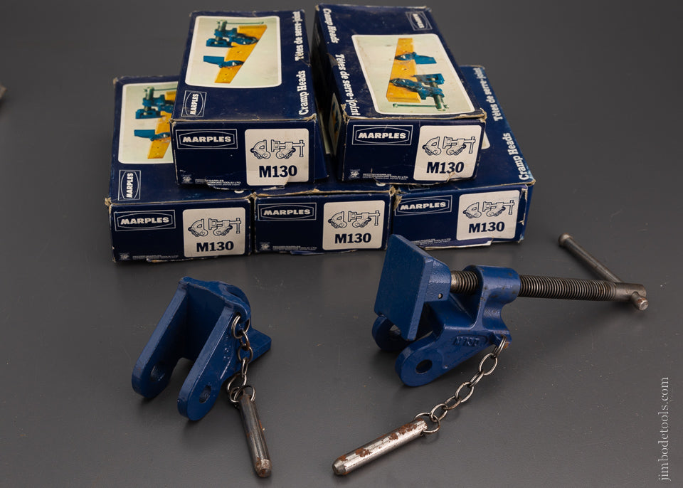 5 Pairs of MARPLES Cramp Heads Mint in Box Clamps - 104827
