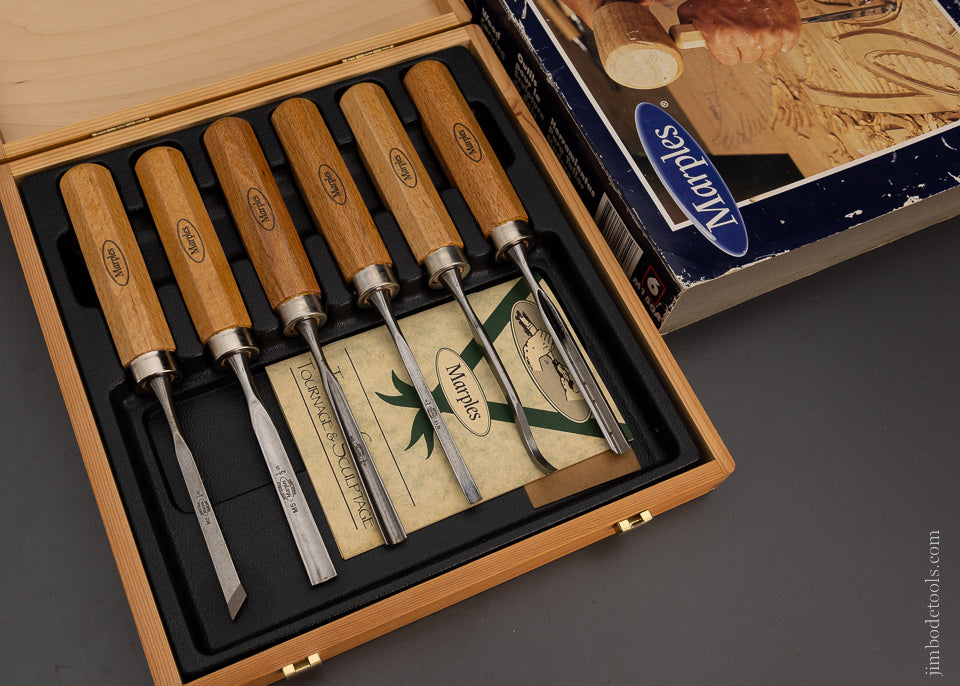 Set of 6 MARPLES Wood Carving Chisels Mint in Box - 104832 – Jim Bode Tools