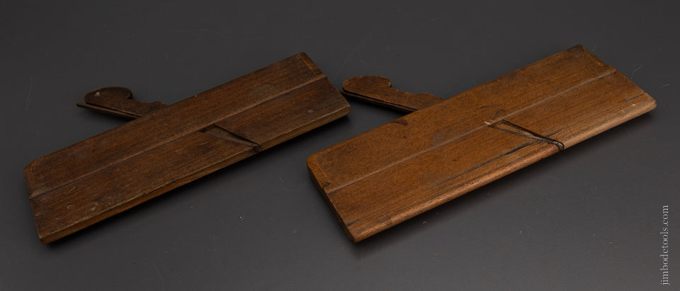 Good User Pair of No. 4 Hollow & Round Planes by VARVILL YORK Ca. 1829-40 FINE- 104855