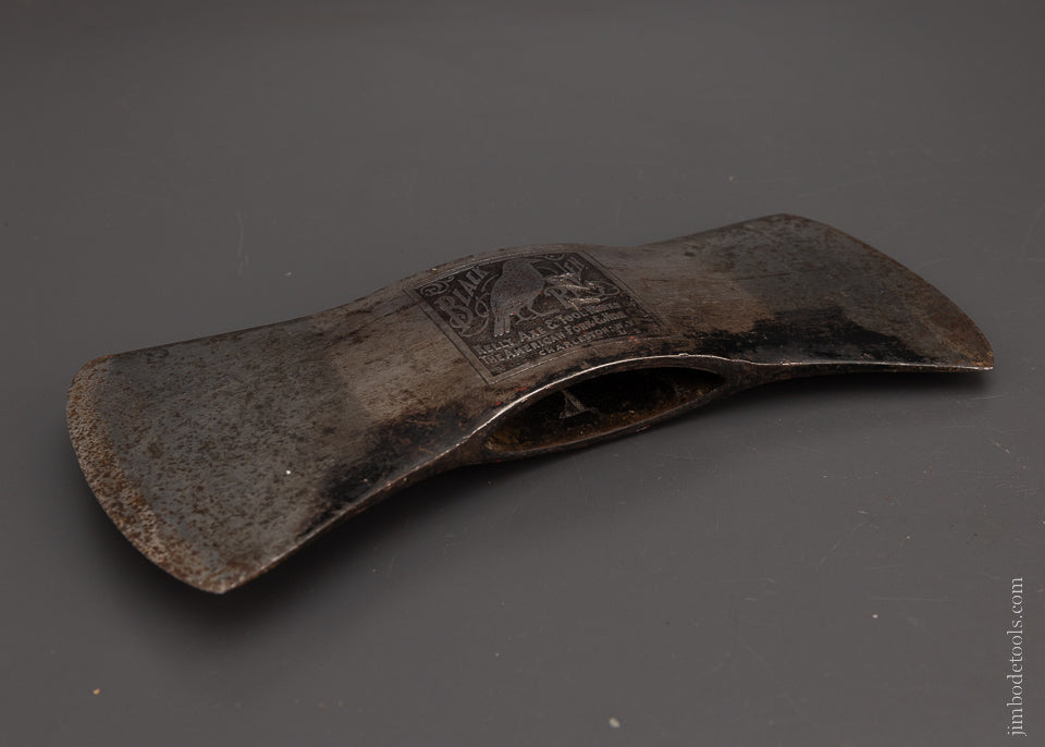 Extra Fine Embossed KELLY BLACK RAVEN Double Bit Axe - 104873