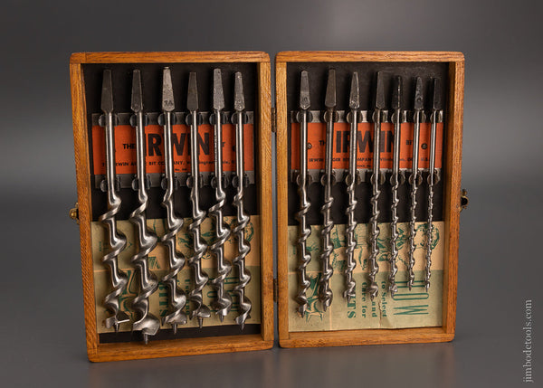 Extra Fine Complete Set of IRWIN Auger Bits in Original Box - 104888