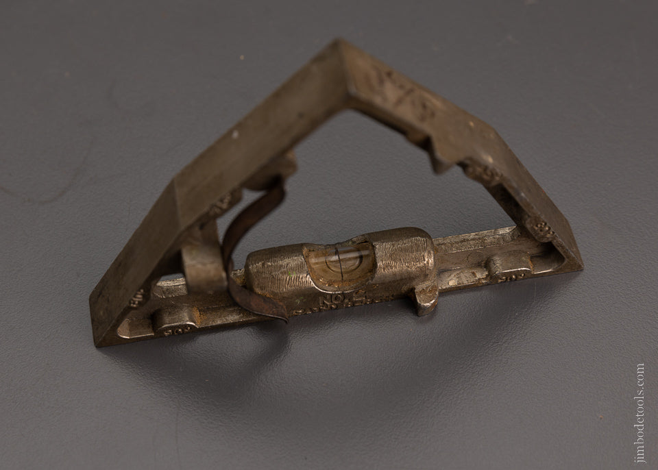 Rare STANLEY No. 2 Triangular Rule Attachment Mint! Signed! - 104900