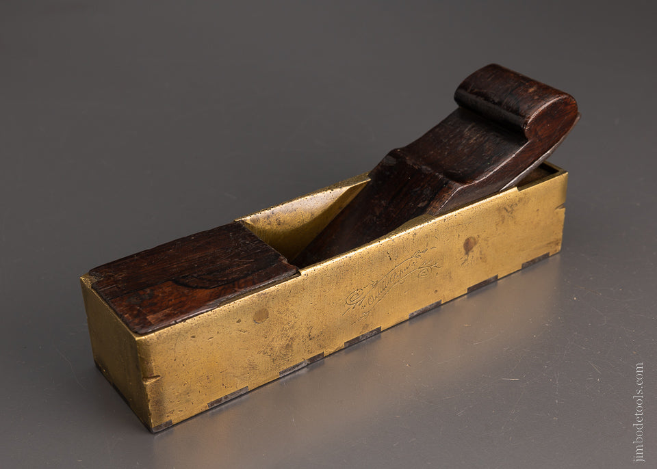 Pretty Gunmetal Dovetailed English Infill Miter Plane - 104913