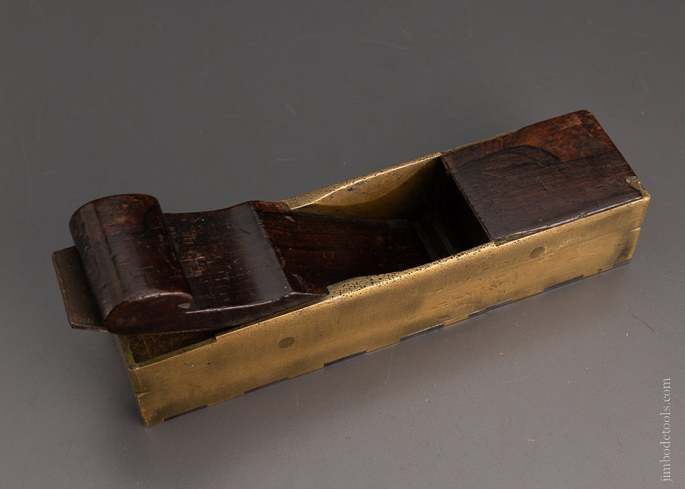 Pretty Gunmetal Dovetailed English Infill Miter Plane - 104913