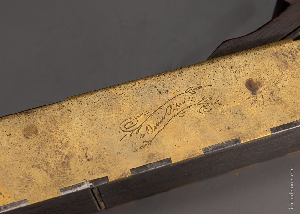 Pretty Gunmetal Dovetailed English Infill Miter Plane - 104913