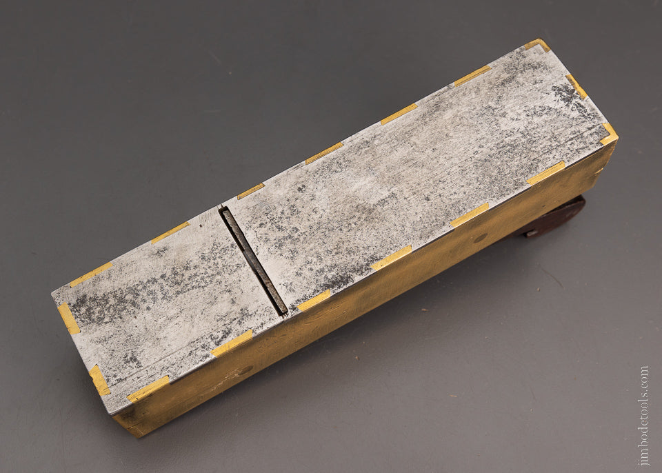 Pretty Gunmetal Dovetailed English Infill Miter Plane - 104913