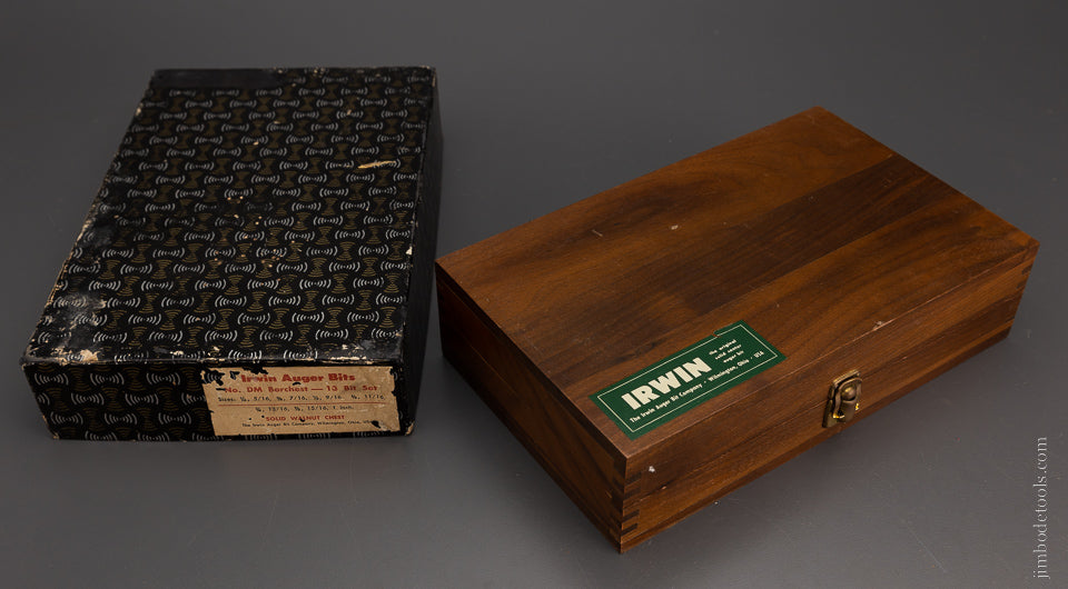 Complete Set of IRWIN Auger Bits Mint in Original Box with Outer Box! - 104927