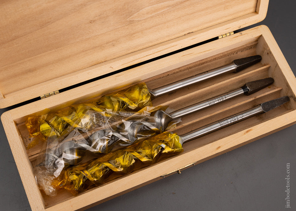 Complete Set of 13 RUSSELL JENNINGS Auger Bits in Original Three Tiered Box - 104928