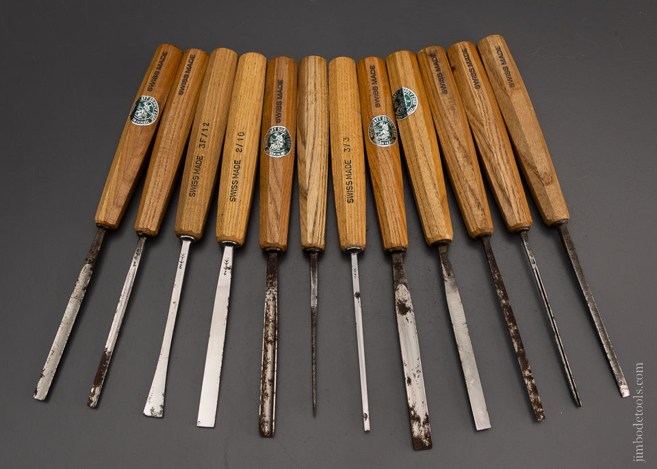 Set of 12 PFEIL SWISS MADE Carving Chisels - 104929
