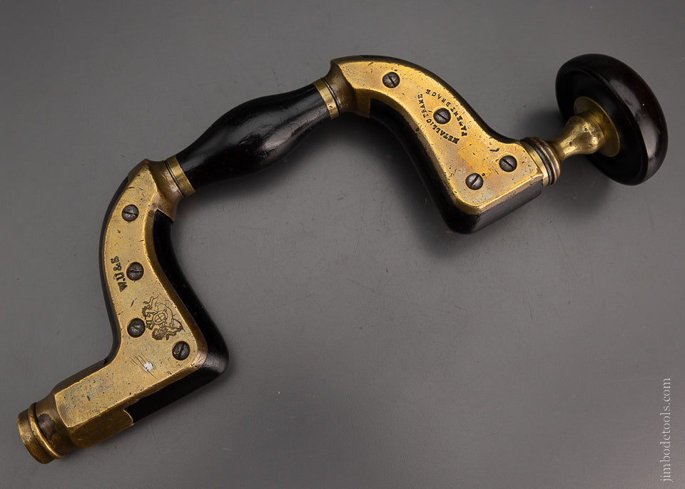 Excellent Ebony & Brass Framed ULTIMATUM Brace W.U. & S. - 105054