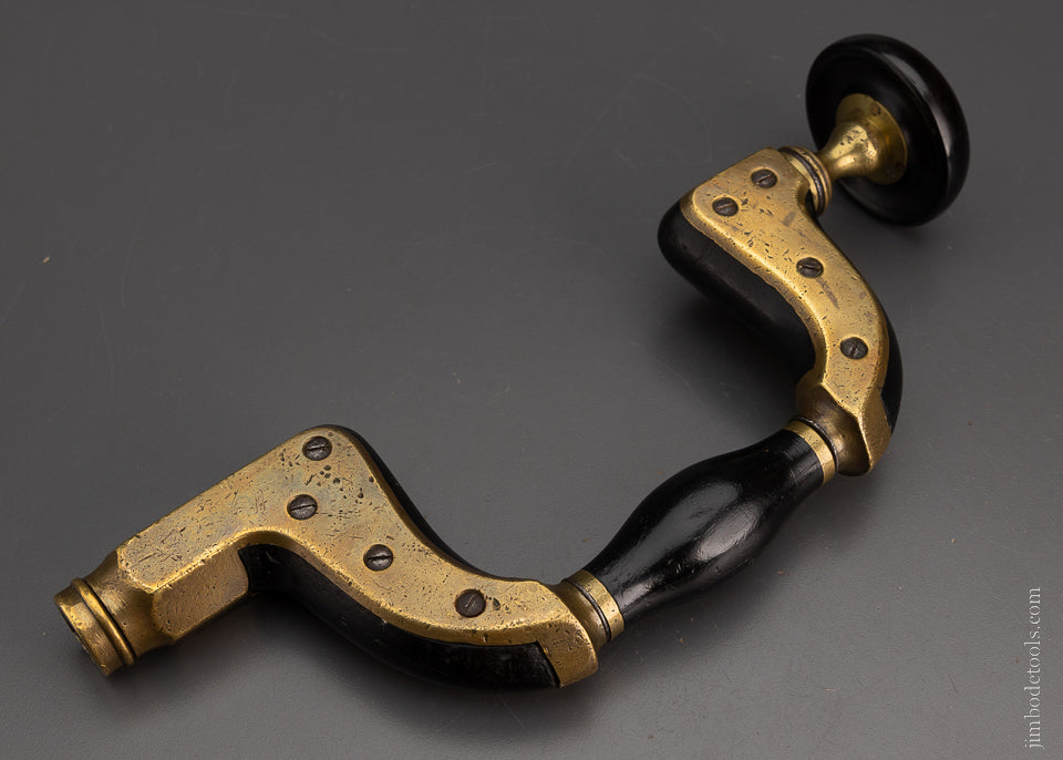 Excellent Ebony & Brass Framed ULTIMATUM Brace W.U. & S. - 105054