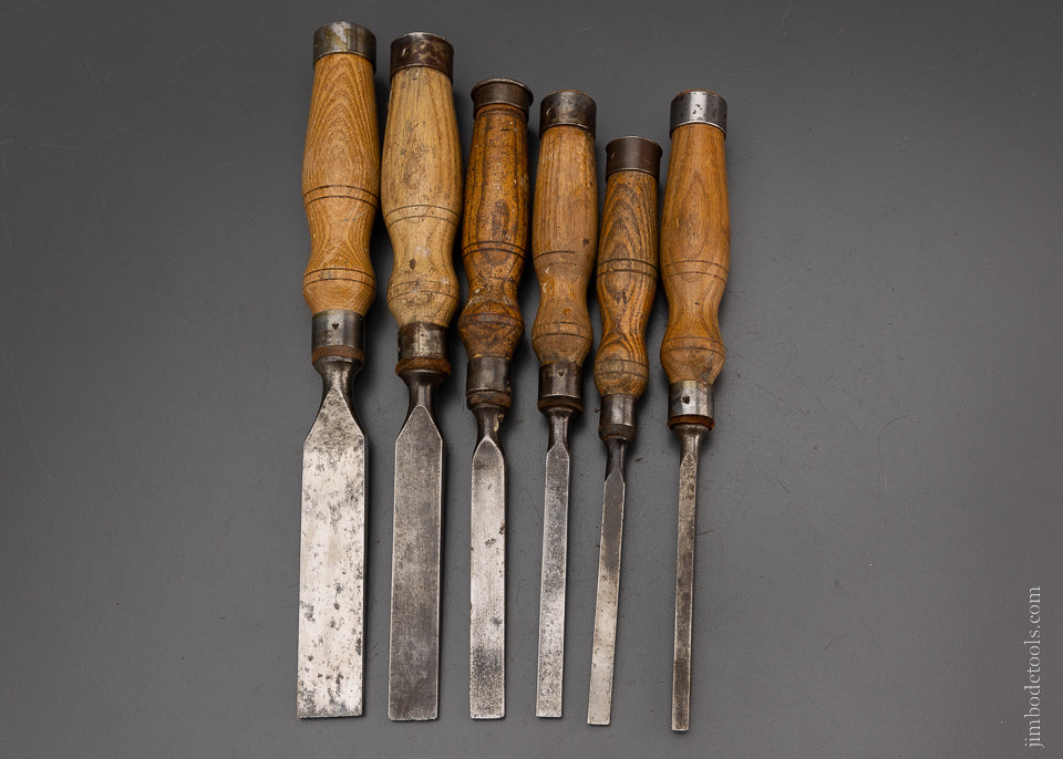 WM. MARPLES Set of 6 Mortise Chisels - 105055