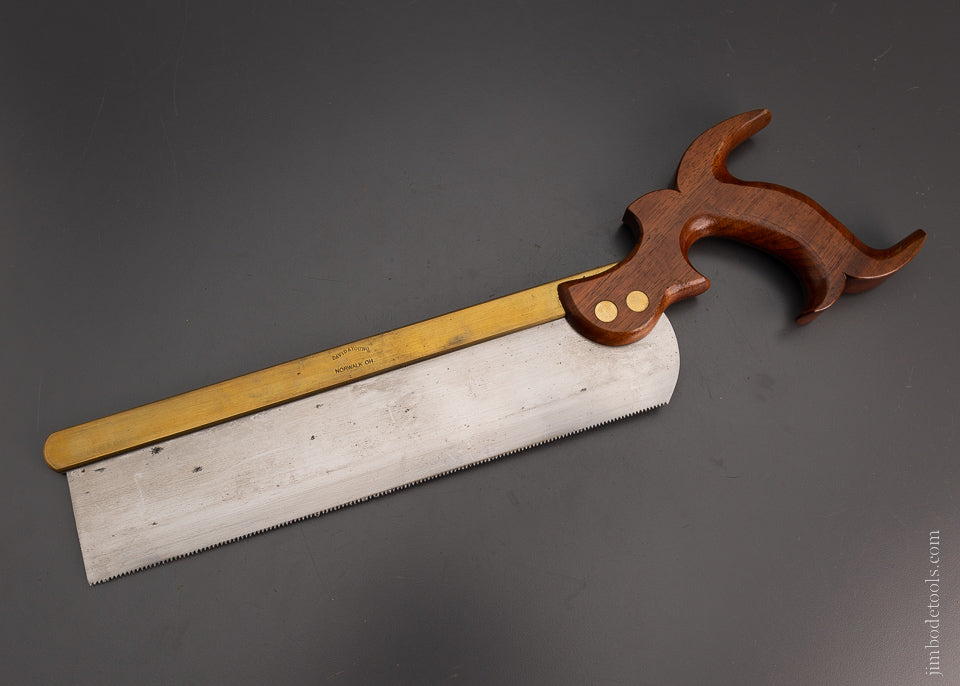 Fine DAVID YOUNG 11 Inch Brass Back Dovetail Saw - 105090