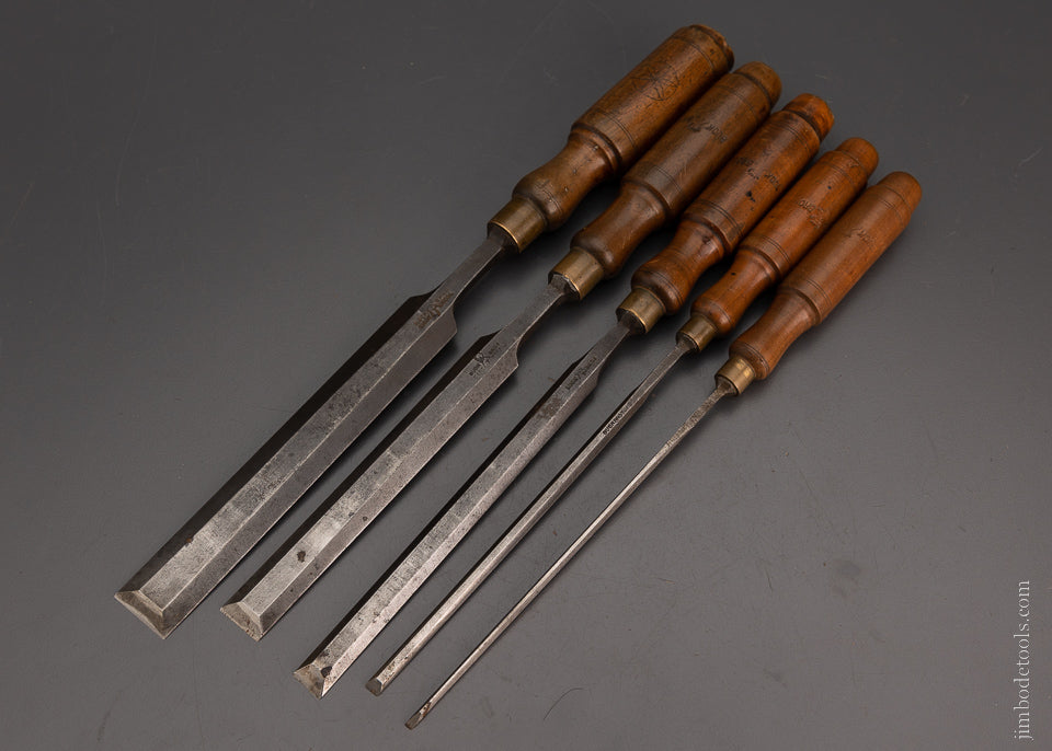 5 BUCK BROS. Long Thin Paring Chisels - 105097