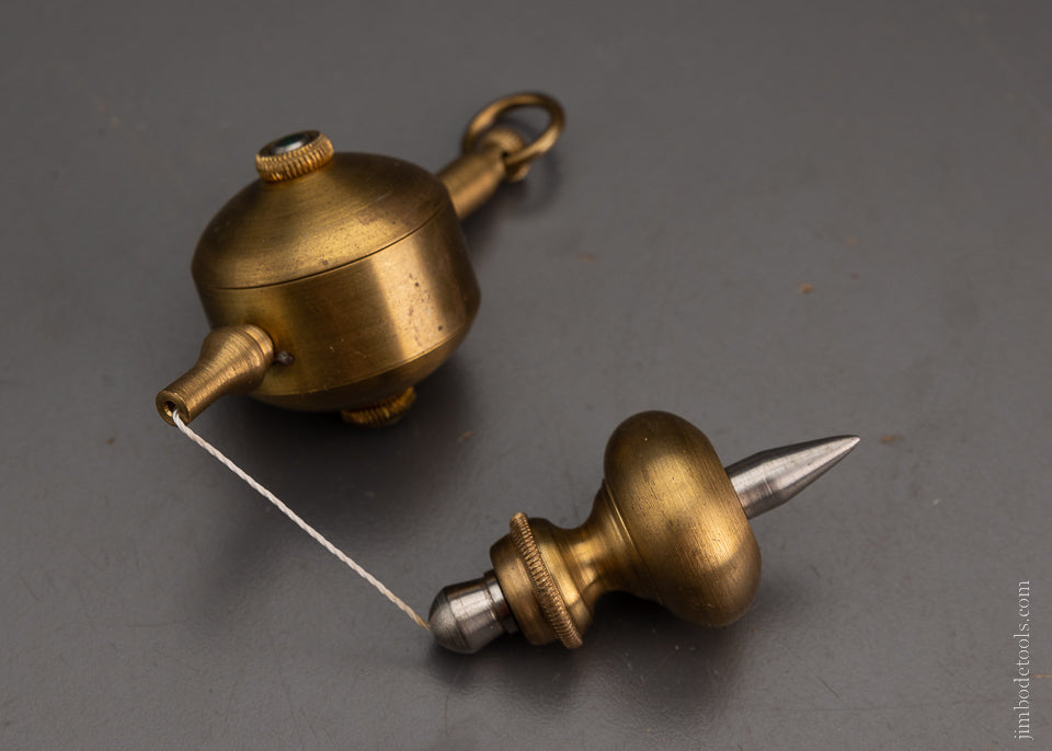 Fancy Brass Plumb Bob with Reel - 105105